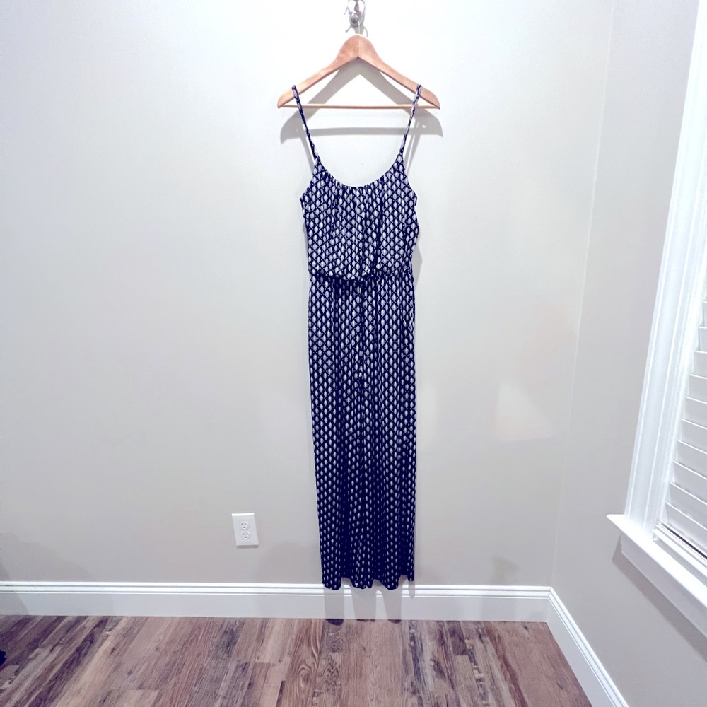 NWOT Navy blue pattern jumpsuit by Kaileigh size Small